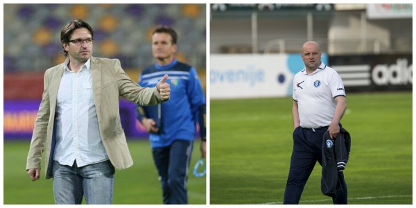 Jernej Javornik (na fotografiji levo) je včeraj odstopil z mesta trenerja Rudarja, medtem ko se glavni trener Celja Robert Pevnik (na fotografiji desno), v celjskem klubu za zdaj dobro počuti.